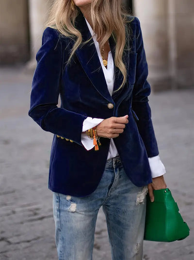 Caterina™ | Blazer en Velours Élégant