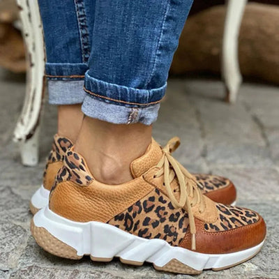 HELENE - CHAUSSURES LEOPARD CONFORTABLES