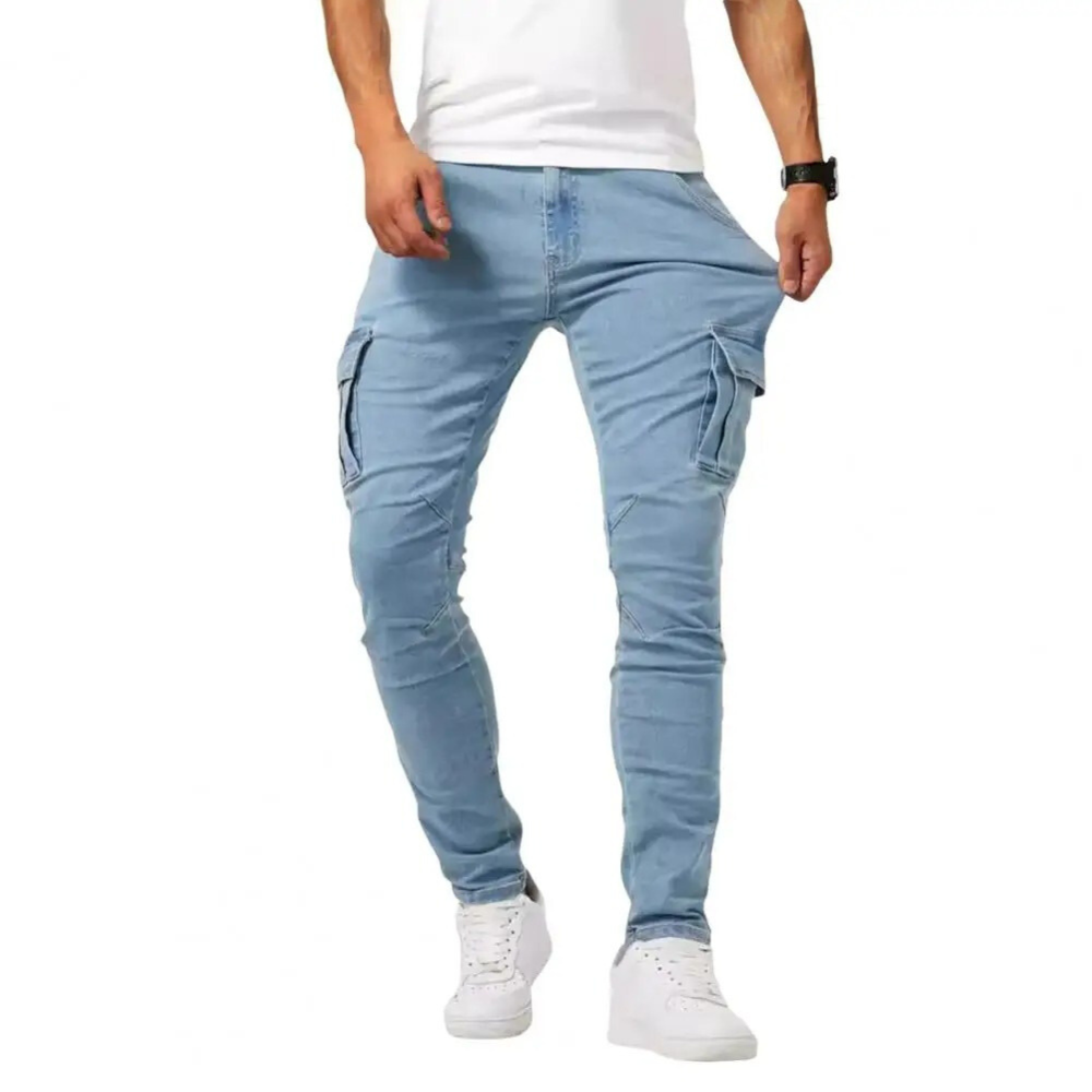 Pantalon Cargo Homme | Coupe Slim & Résistant avec Tissu Extensible