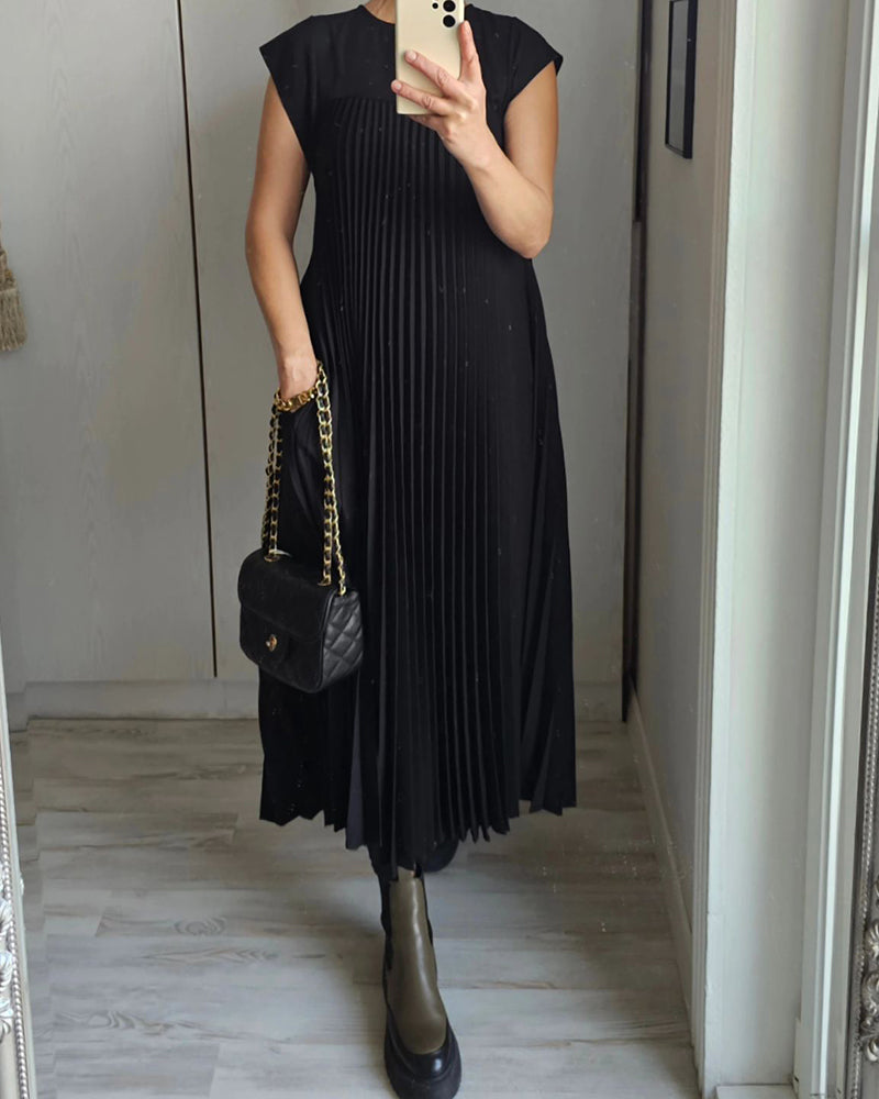 Edith™ | Robe Maxi Plissée