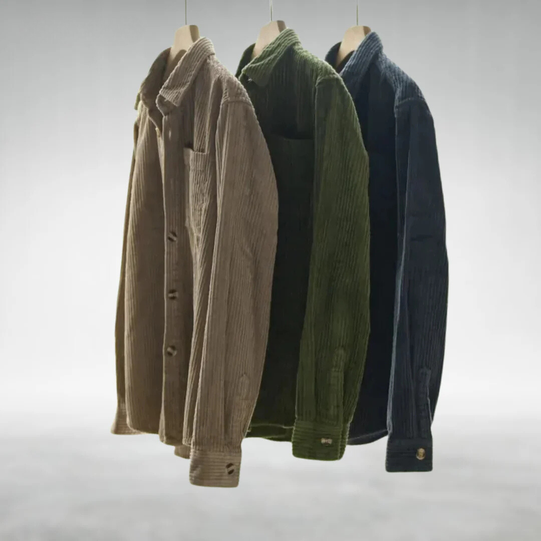DUDLEY | CHEMISE CASUAL EN VELOURS CÔTELÉ
