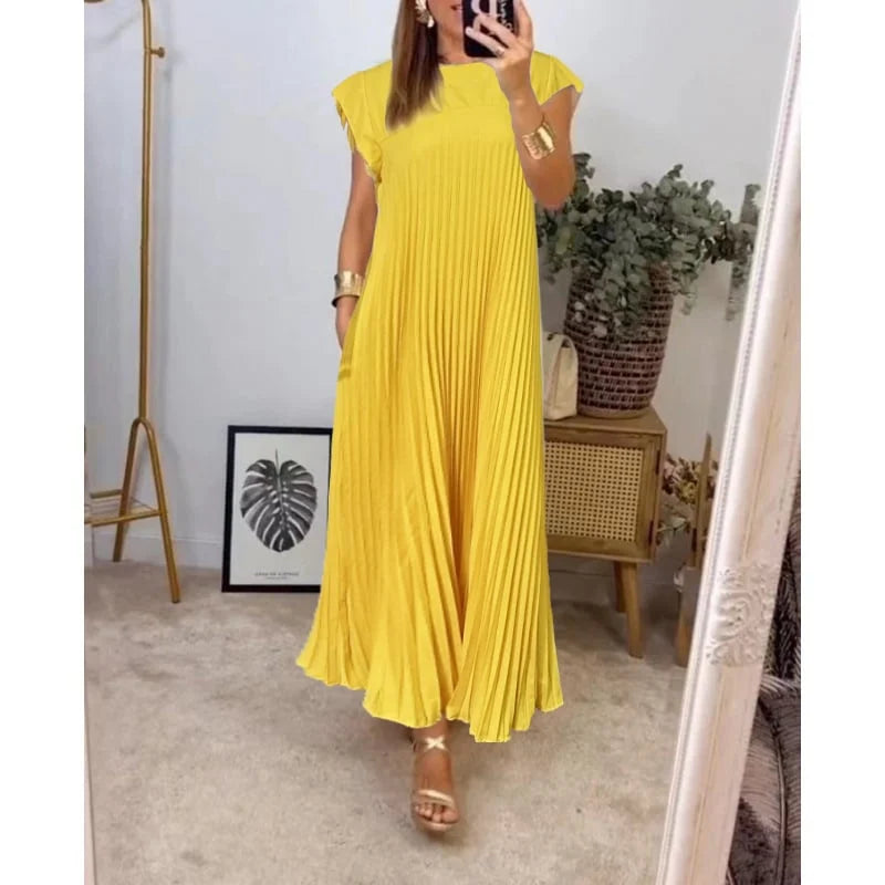 Edith™ | Robe Maxi Plissée