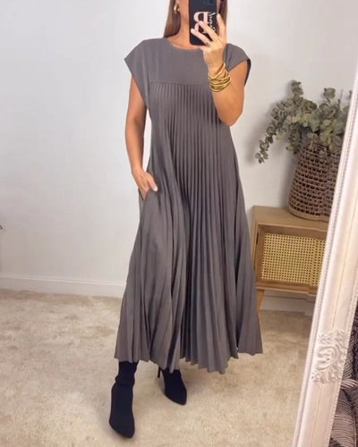 Edith™ | Robe Maxi Plissée
