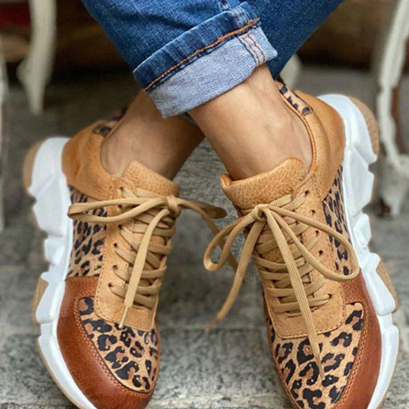 HELENE - CHAUSSURES LEOPARD CONFORTABLES