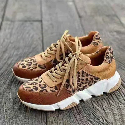 HELENE - CHAUSSURES LEOPARD CONFORTABLES