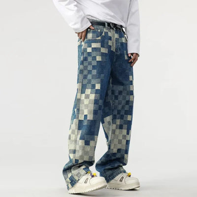 INGO - JEAN LARGE AVEC MOTIF PIXELISÉ