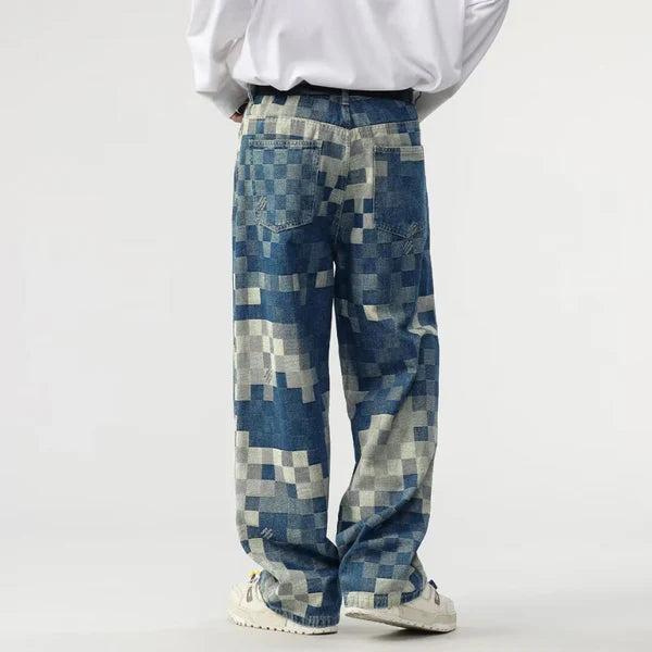INGO - JEAN LARGE AVEC MOTIF PIXELISÉ