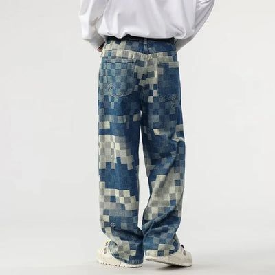 INGO - JEAN LARGE AVEC MOTIF PIXELISÉ