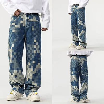 INGO - JEAN LARGE AVEC MOTIF PIXELISÉ