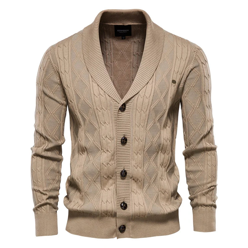 MIRAVO | Cardigan pour hommes avec patte de boutonnage