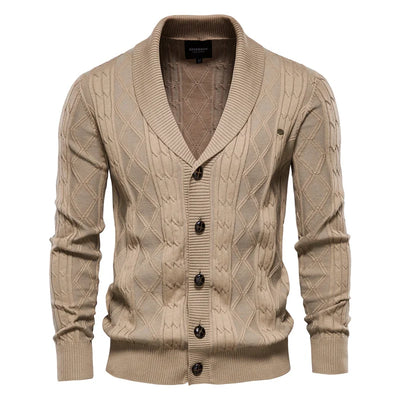 MIRAVO | Cardigan pour hommes avec patte de boutonnage