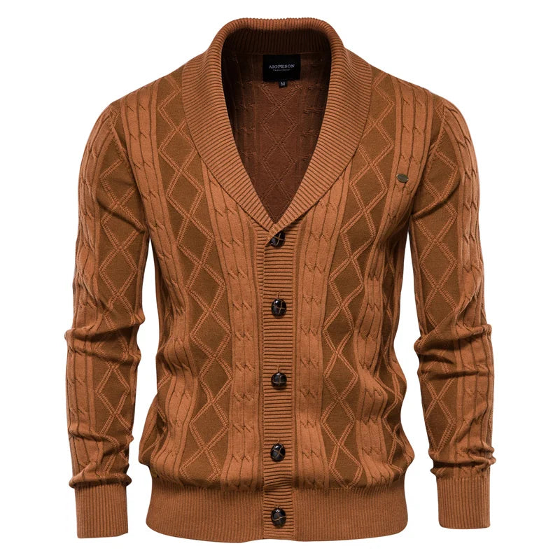 MIRAVO | Cardigan pour hommes avec patte de boutonnage