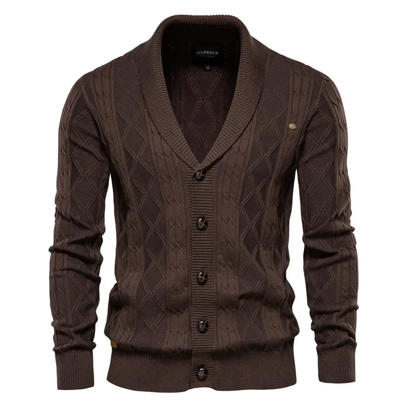 MIRAVO | Cardigan pour hommes avec patte de boutonnage