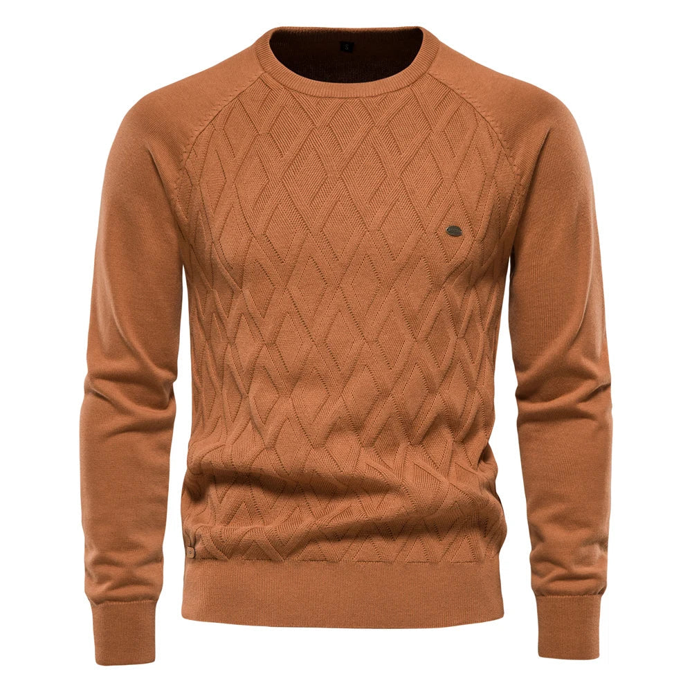 MIRAVO | Pull homme à motif carreaux