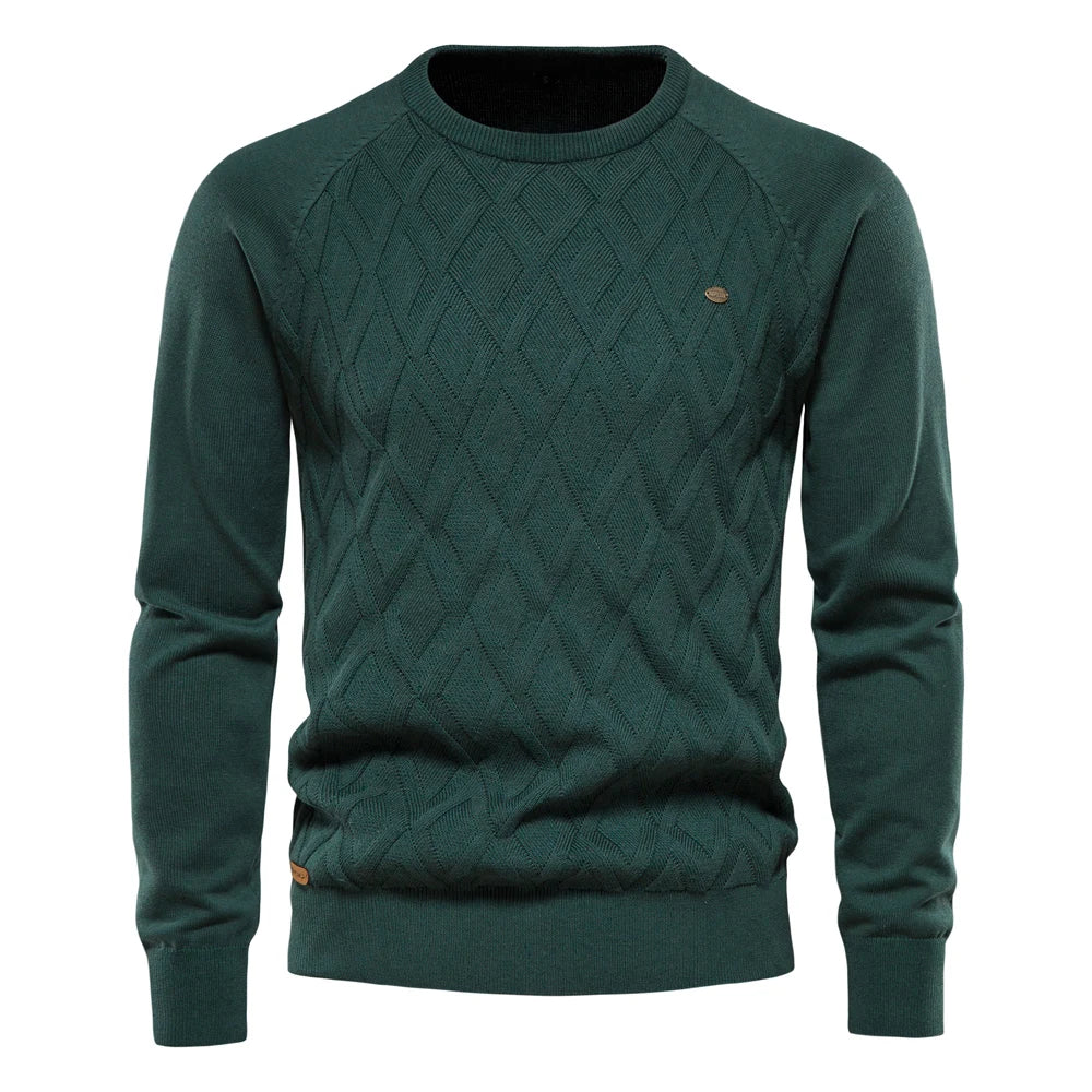 MIRAVO | Pull homme à motif carreaux