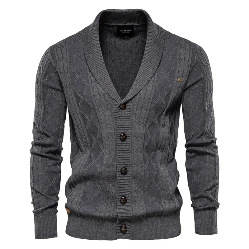 MIRAVO | Cardigan pour hommes avec patte de boutonnage