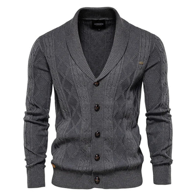 MIRAVO | Cardigan pour hommes avec patte de boutonnage