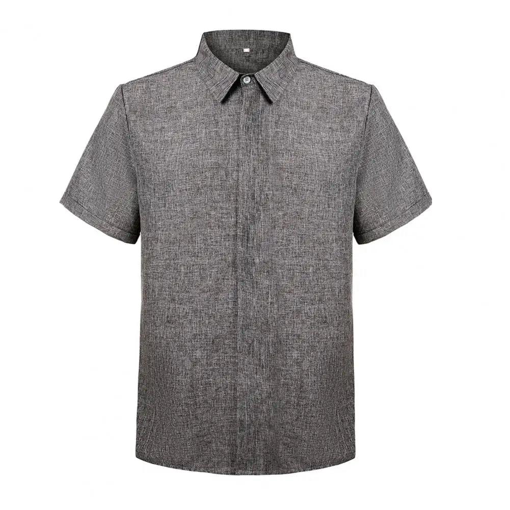 Chemise pour hommes intemporelle | Chemise d'été à col en V