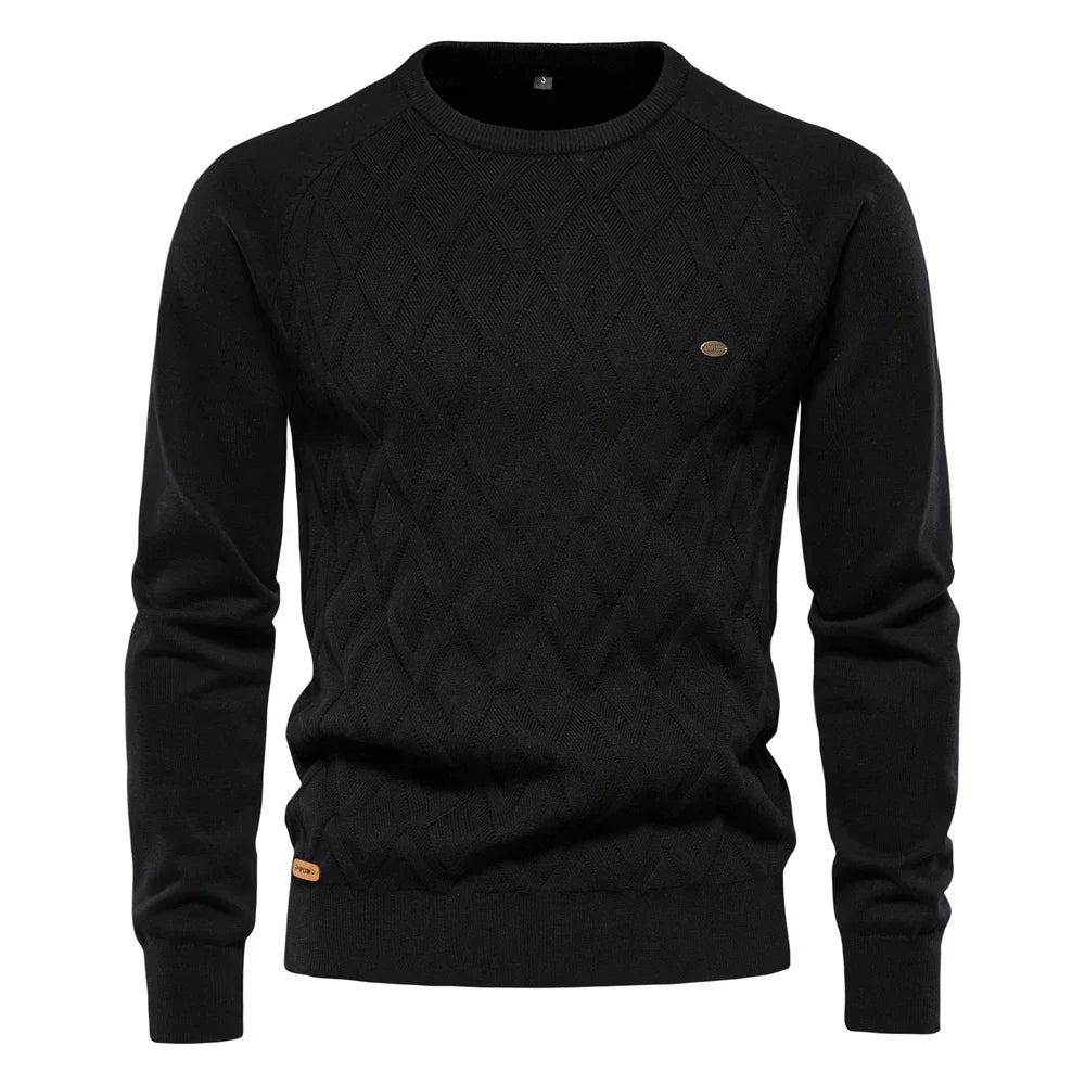 MIRAVO | Pull homme à motif carreaux