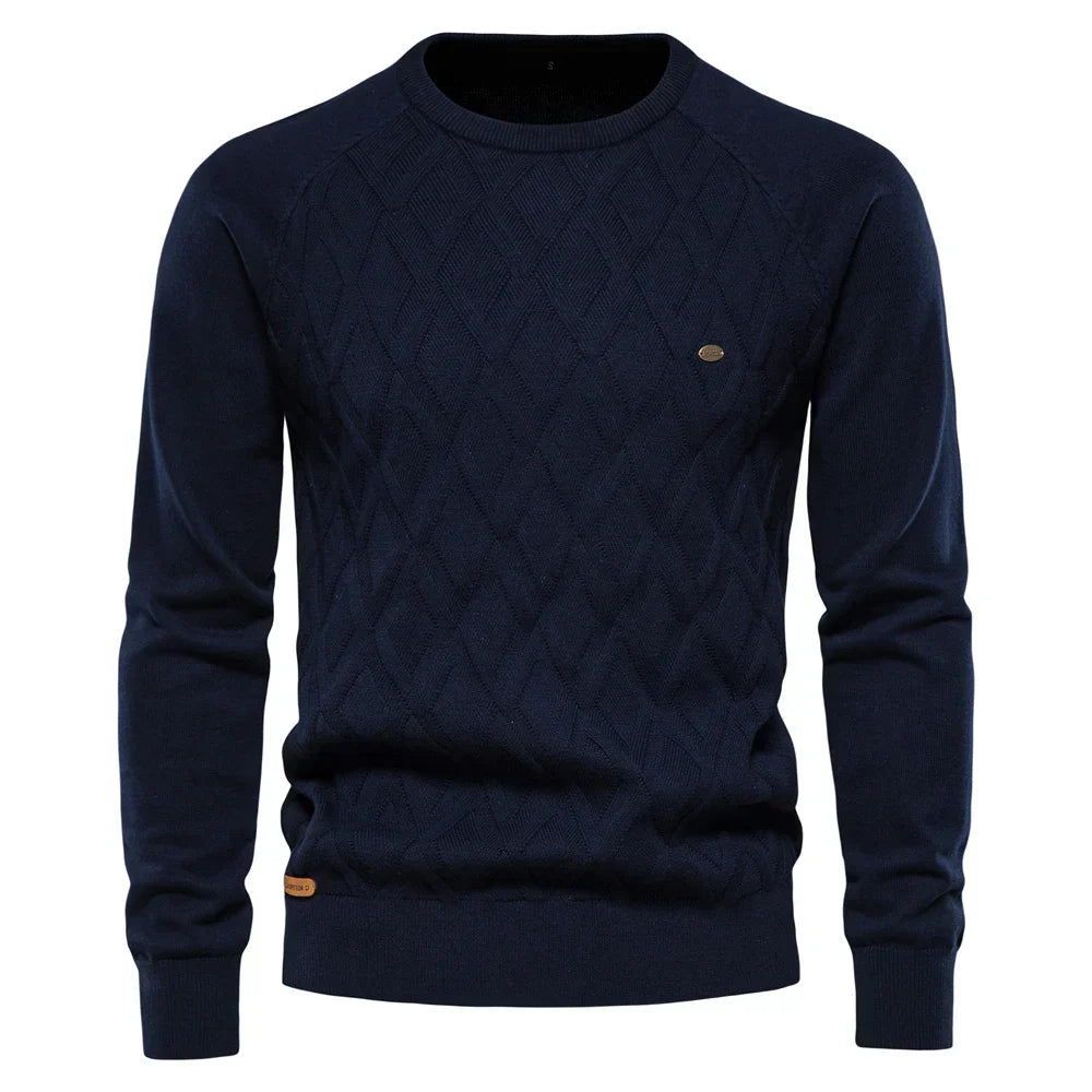 MIRAVO | Pull homme à motif carreaux