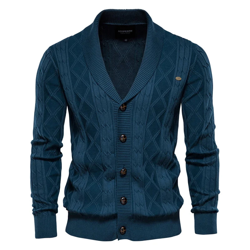 MIRAVO | Cardigan pour hommes avec patte de boutonnage