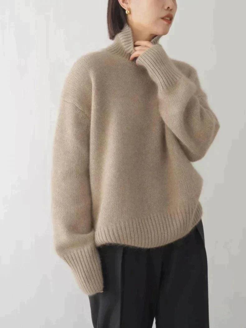Emily – Pull col roulé doux, tricoté et confortable