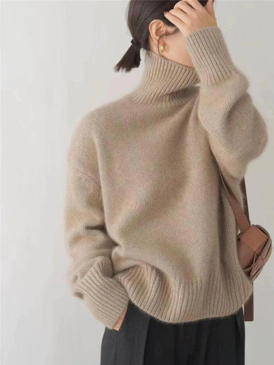Emily – Pull col roulé doux, tricoté et confortable