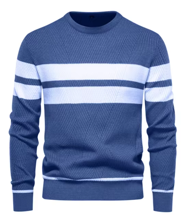 MIRAVO | Pull en laine élégant pour homme avec motif chevron
