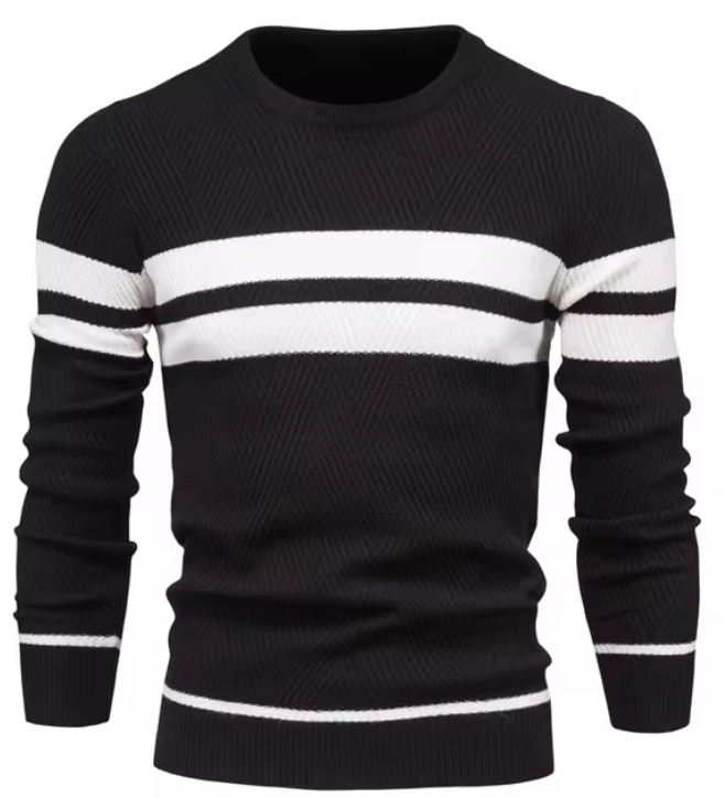 MIRAVO | Pull en laine élégant pour homme avec motif chevron