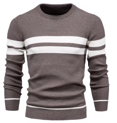 MIRAVO | Pull en laine élégant pour homme avec motif chevron