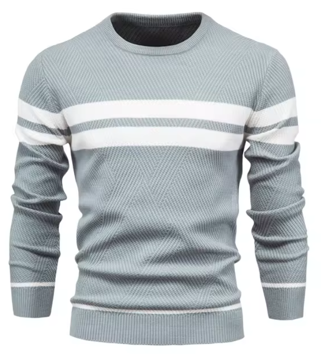 MIRAVO | Pull en laine élégant pour homme avec motif chevron