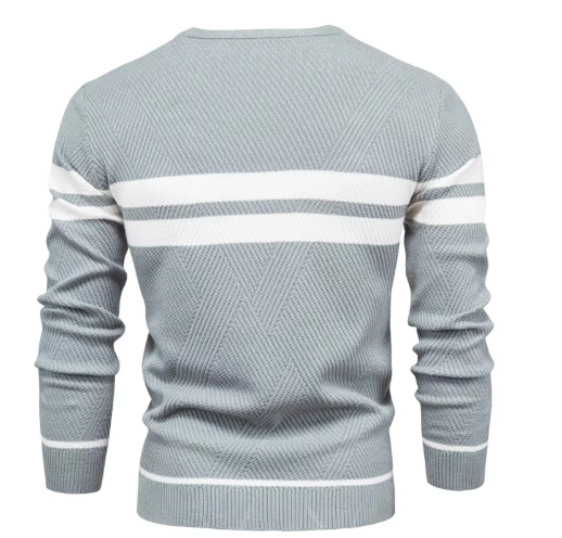 MIRAVO | Pull en laine élégant pour homme avec motif chevron