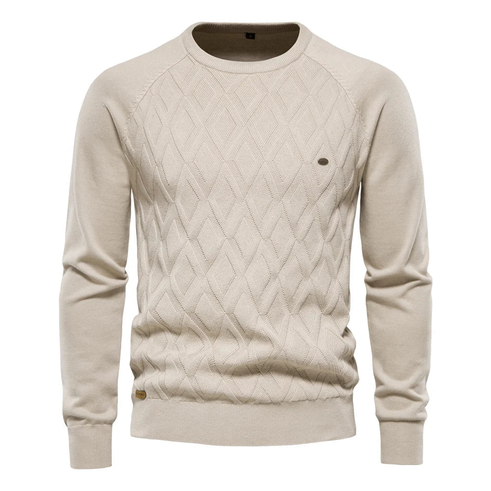 MIRAVO | Pull homme à motif carreaux