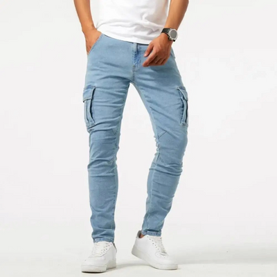 Pantalon Cargo Homme | Coupe Slim & Résistant avec Tissu Extensible