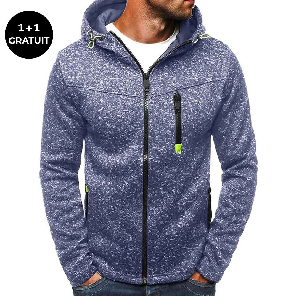 CLAUDE - Veste de sport décontractée avec capuche et manches