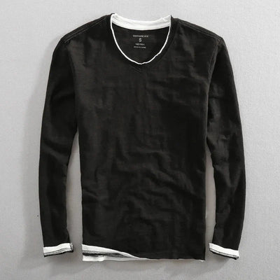 Chemise à manches longues en coton