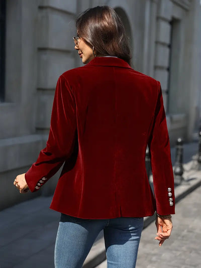 Caterina™ | Blazer en Velours Élégant