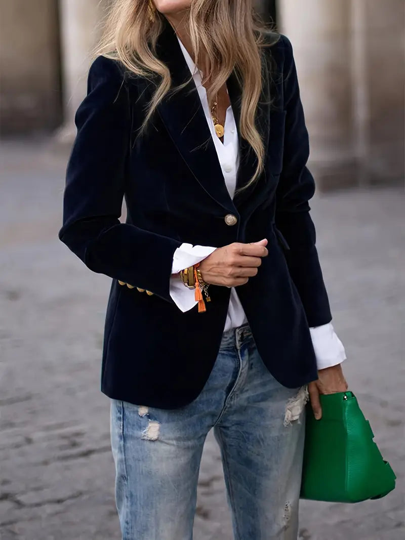 Caterina™ | Blazer en Velours Élégant