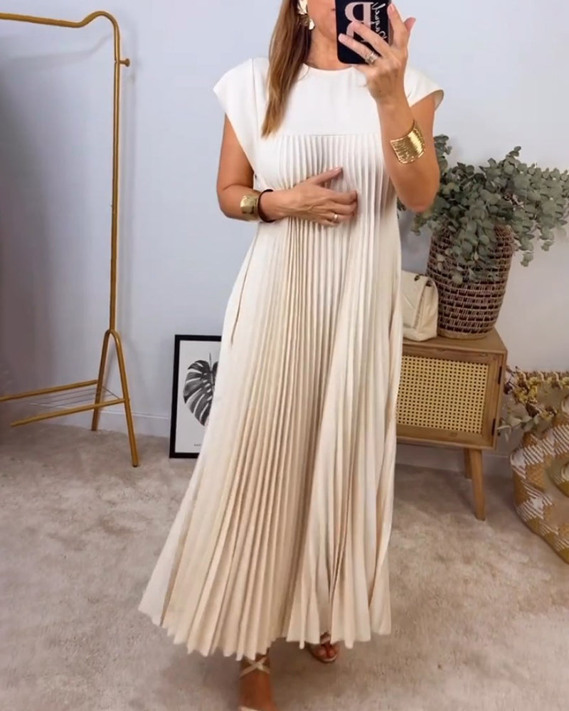 Edith™ | Robe Maxi Plissée