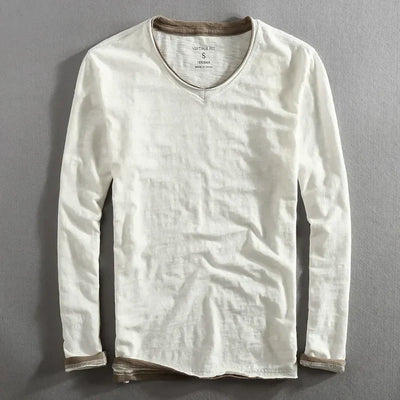 Chemise à manches longues en coton