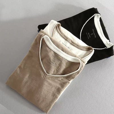 Chemise à manches longues en coton