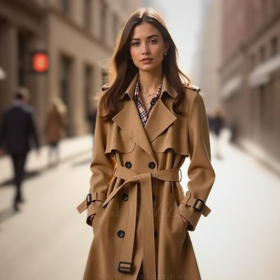 Clara | Trench ceinturé élégant