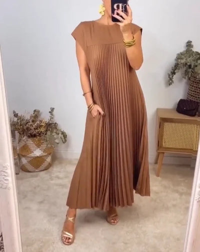 Edith™ | Robe Maxi Plissée