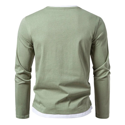 Pull à Manches Longues pour Homme avec Col en V | Respirant & Durable pour le Quotidien