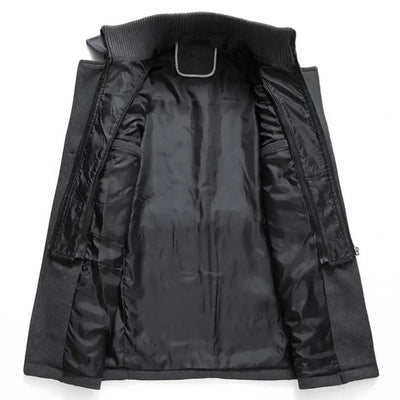 Manteau Classique en Coton pour Homme à Double Col | Parfait pour l’Automne et l’Hiver