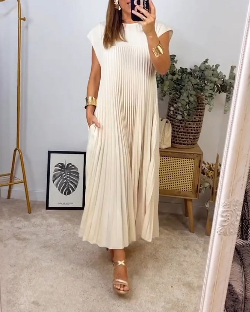 Edith™ | Robe Maxi Plissée
