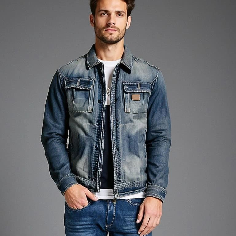 LORENZO | VESTE EN JEAN CLASSIQUE