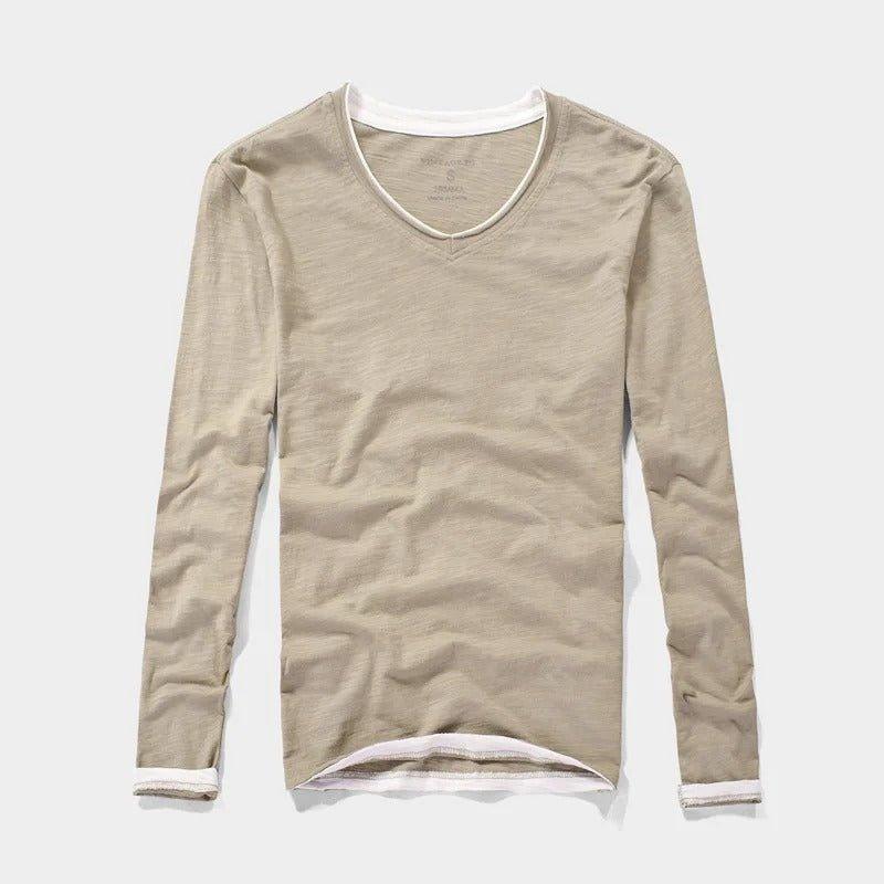 Pull Décontracté en Coton pour Homme | Col en V & 100% Coton