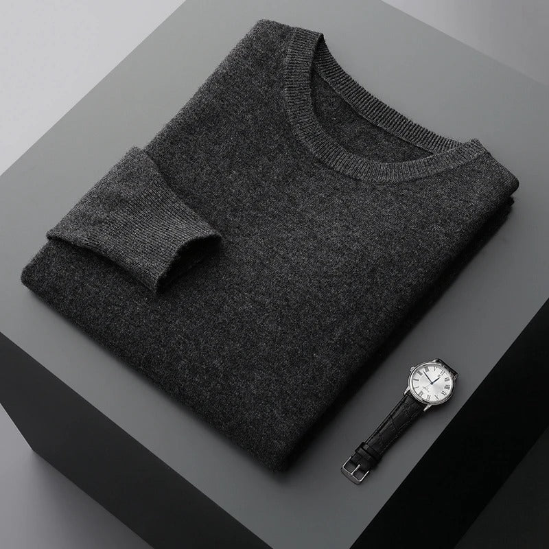 Pull simple pour hommes | Col rond, classique et polyvalent