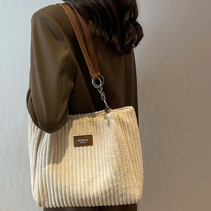 Julia Sac en Velours Côtelé en Coton